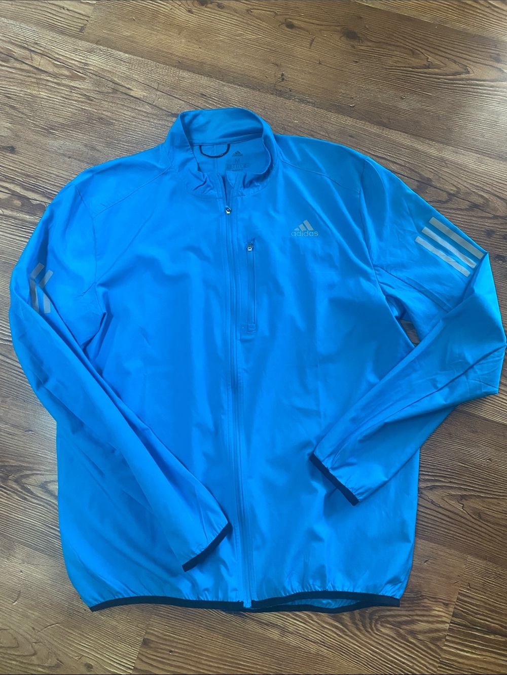 adidas Men's Bright Blue Full-Zip Performance Jacket